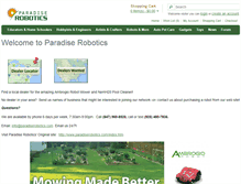Tablet Screenshot of paradiserobotics.com